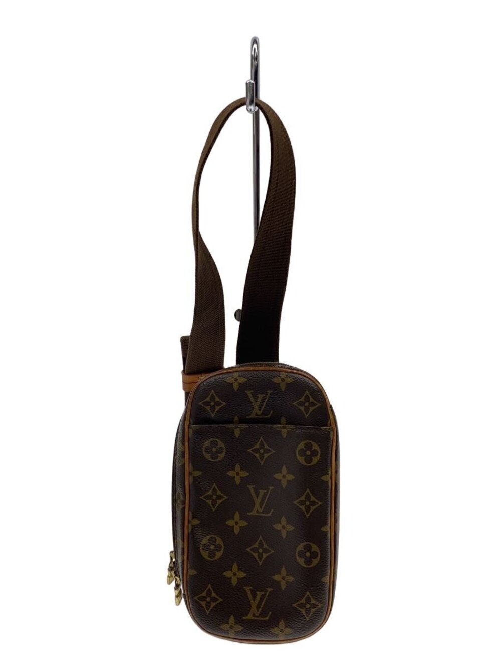 LOUIS VUITTON Pochette Gange Monogram Canvas Brown